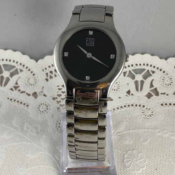 Vintage ESQ (Esquire) Movado Stainless Steel Watch - Picture 2 of 7